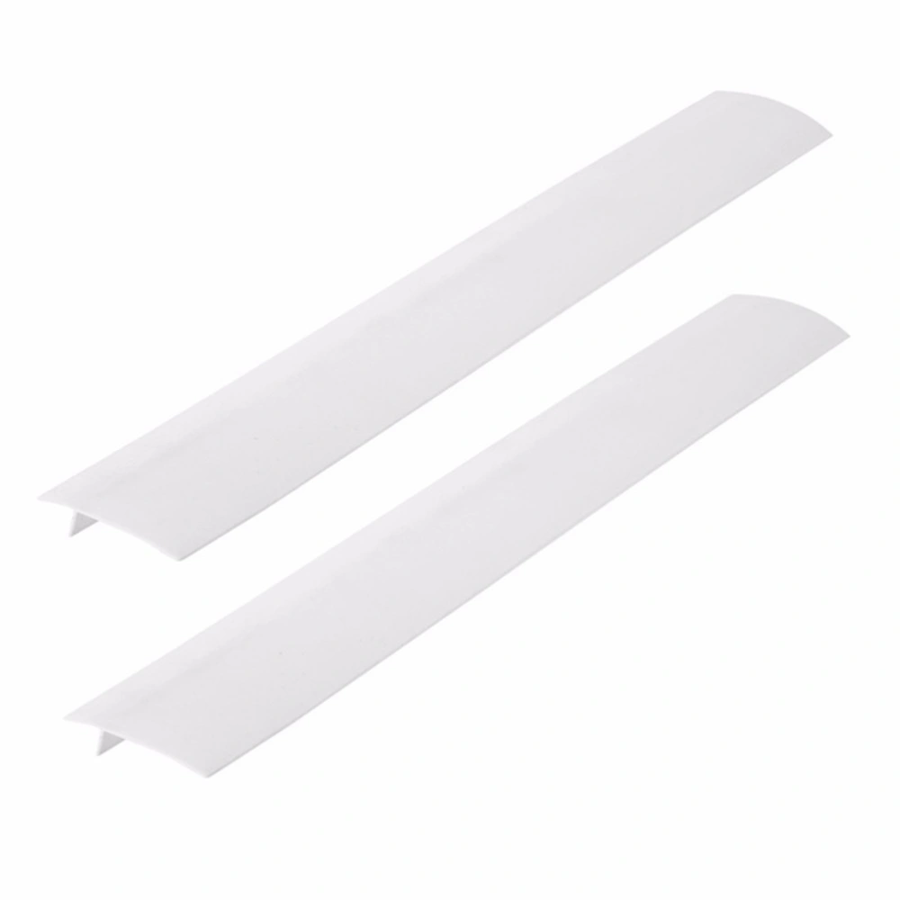 2pcs 21 Inches Stove Counter Gap Cover Easy Clean Stovetop Gap Filler Sealing Spills Tape Sealing Strip Kitchen Tool (White)