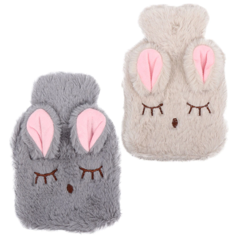 2Pcs Adorable Hot Water Bags Detachable Hand Warmers Hot Water Bags for Winter