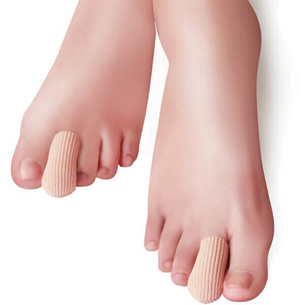 Pair of Fiber Silicon Bunion Protectors Toe Separators Straighters Spreaders Correctors - Size L