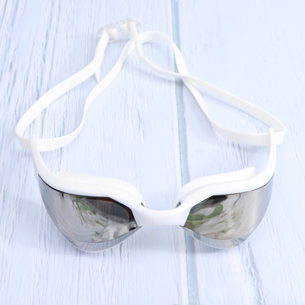 1Pc Professional Swimming Goggles Anti Fog Waterproof Spectacles Swimming Equipment (White)