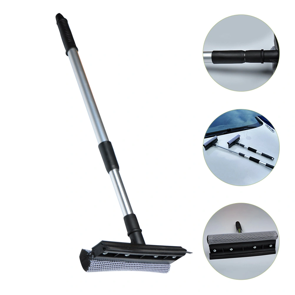 Multipurpose Glass Cleaning Squeegee Dual-side Window Squeegee with Telescopic Handle