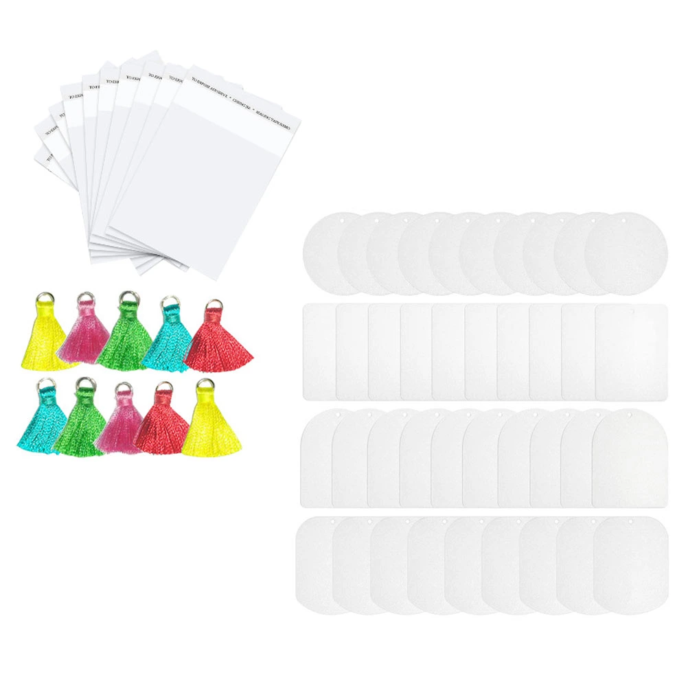 1 set of Blank Air Freshener Sheet Natural Sublimation Blank Aromatherapy Sheet