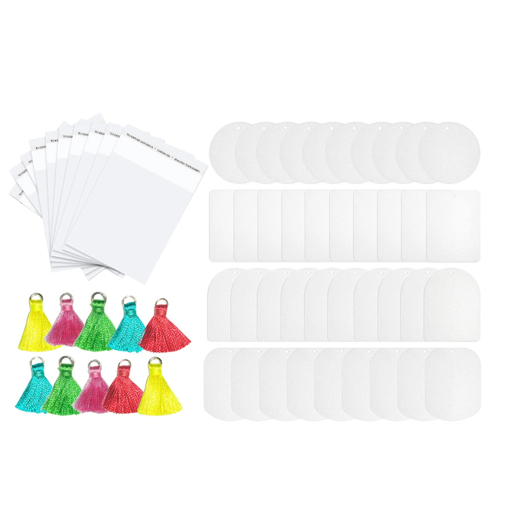 1 set of Blank Air Freshener Sheet Natural Sublimation Blank Aromatherapy Sheet