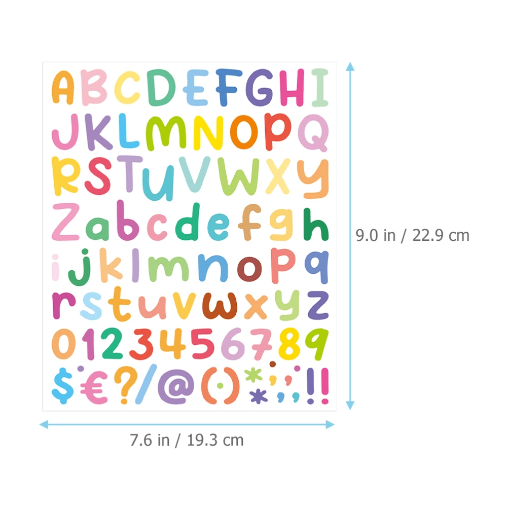 10 Sheets Alphabet Stickers Alphabets Letter Stickers Number Decals Mailbox Numbers Labels