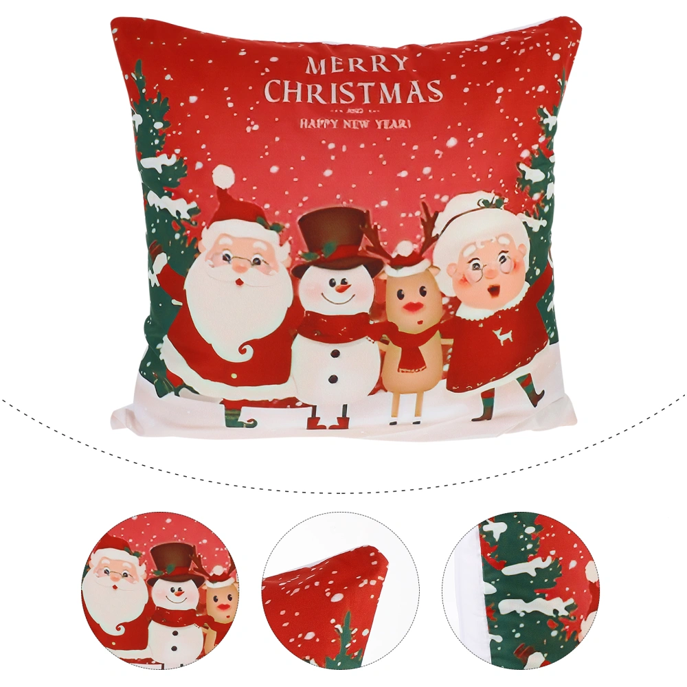 Throw Pillow Covers Decorative Christmas Pattern Square Cover Cushion Pillowcase