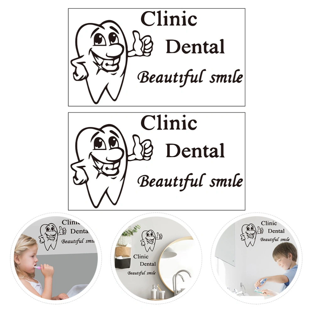 2 Sheets Bathroom Mirror Decal Nursery Quotes Sticker Adhesive Sayings Stickers