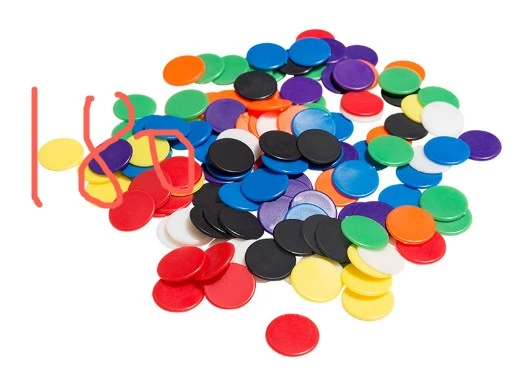 180pcs Counting Chips Bingo Chips Poker Chips Poker Cards Game Chips Party Games Counting Discs Markers