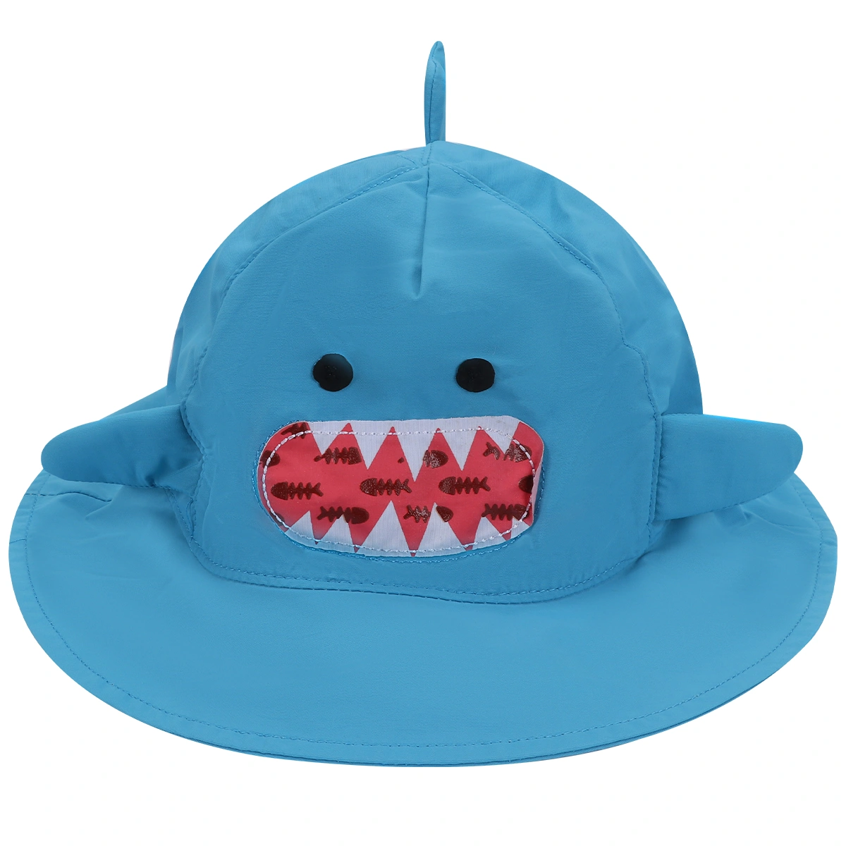 1Pc Outdoor Hat Sun-proof Cartoon Sun Blocking Hat for Children (Blue Sahrk, 48cm / 18.89inches head circumference，Suitable for 1-2 Years Old)