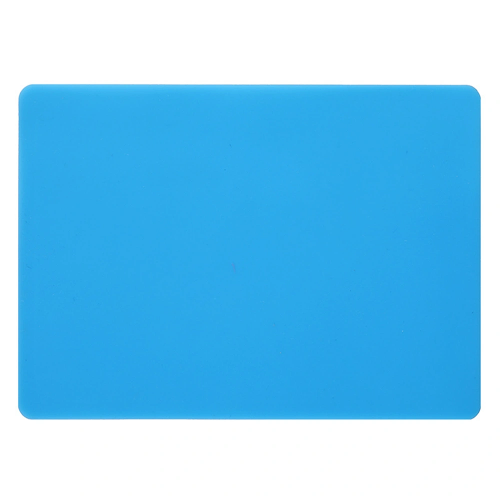 2PCS Resin Mold Silicone Mat Keep Desk Clean Sheet Clay Mat for DIY Handwork Pendant Making Jewelry Casting - Size L (Blue)