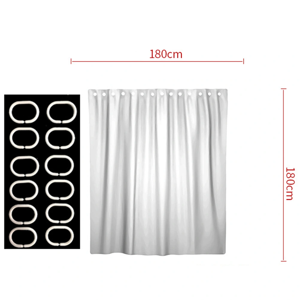 Halloween Shower Curtain with 3pcs Bathroom Mats Help Me with Bloody Hands for Halloween Decor Props for Bathroom Toilet with 12pcs Hooks (180x180cm)