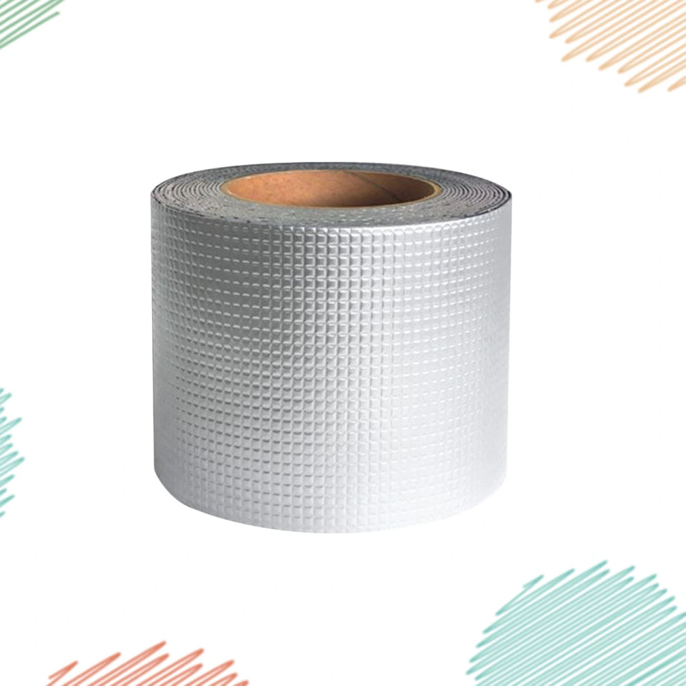 Butyl Rubber Repair Tape Simple Practical Waterproof Tube Repair Tape for Roof Sill Pipeline (5cmx3m Silver)