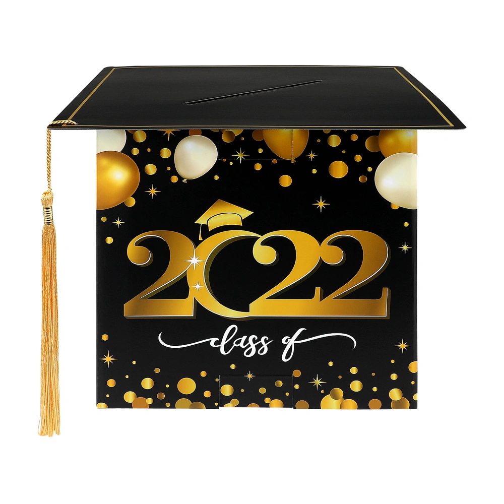 AMOSFUN Grad Card Envelope Box Holder Invitation Card Box 2022 University Graduation Card Box Graduation Party Favors