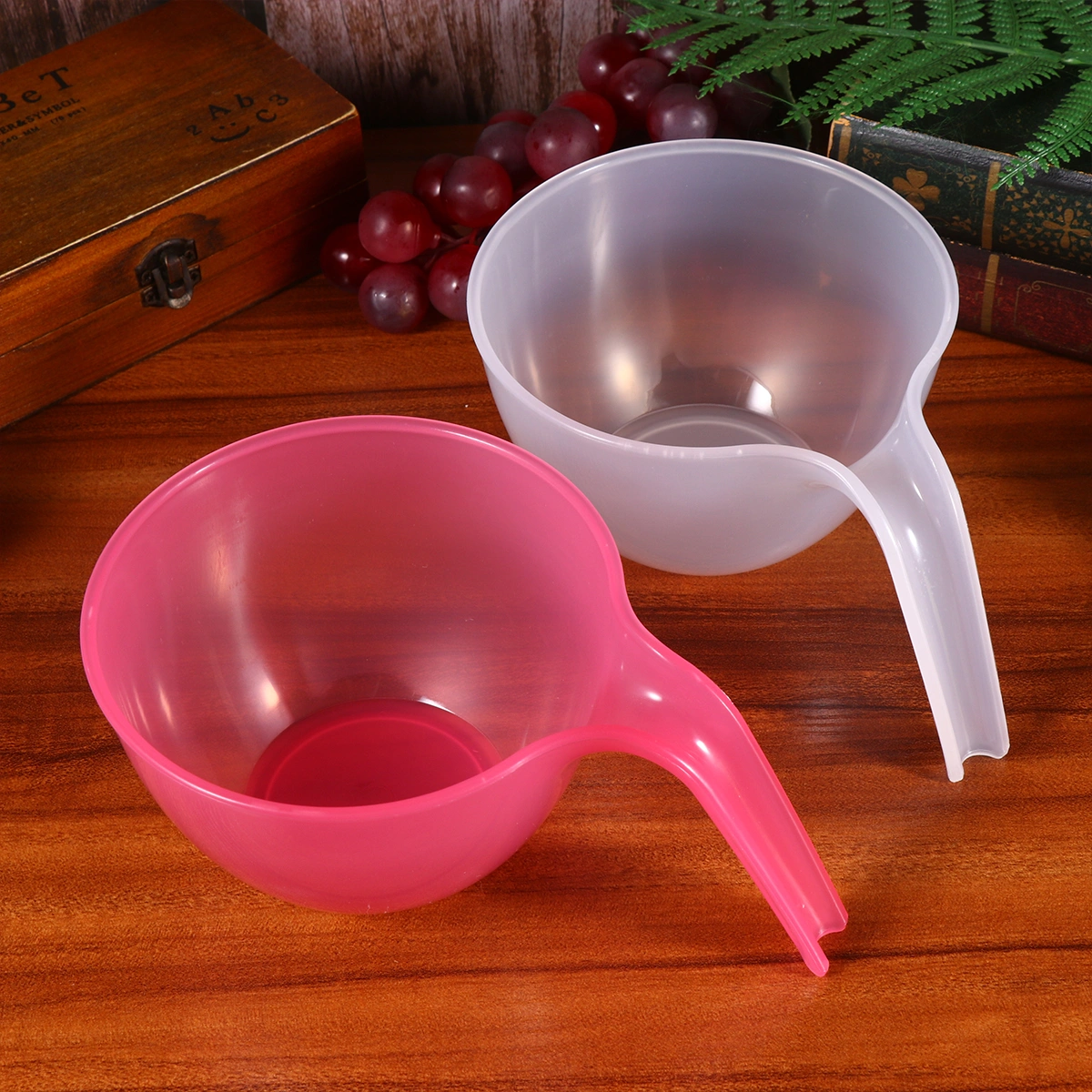 3pcs Simple Bowl Snacks Salad Bowl Plastic Sauce Mixing Bowl Microwave Cooking Bowl Food Serving Bowl (Yellow + Pink + Transparent White)