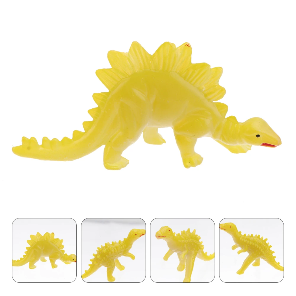 12Pcs Luminous Dinosaur Model Toys Funny Glowing Dinosaur Plaything for Children