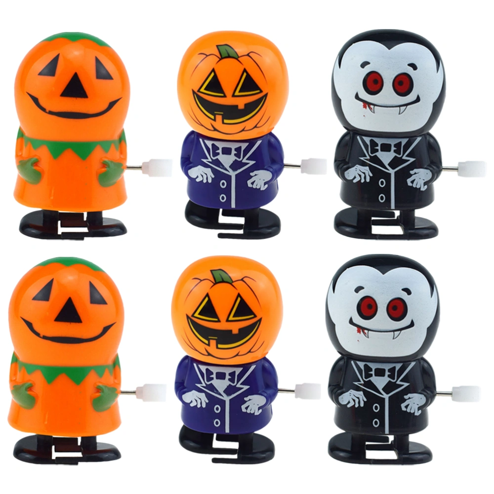 6pcs Halloween Gift Toy Clockwork Children's Small Gift Plastic Bauble