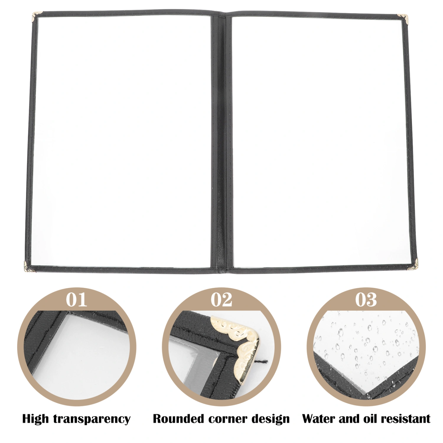 Practical Restaurant Recipe Book Protector Menu Protective Cover Restaurant Supply