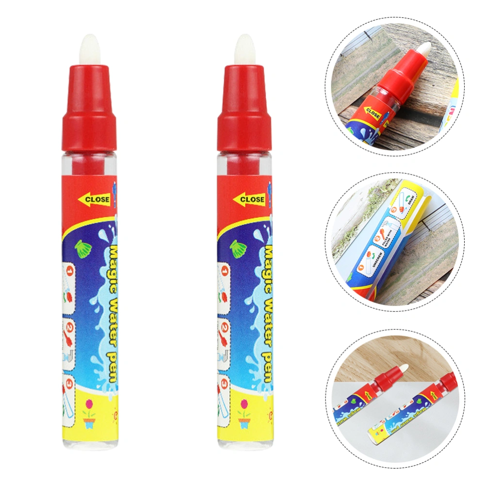 2Pcs Water Brush Pen Painting Cloth Special Pen Hand Writing Pen for Children