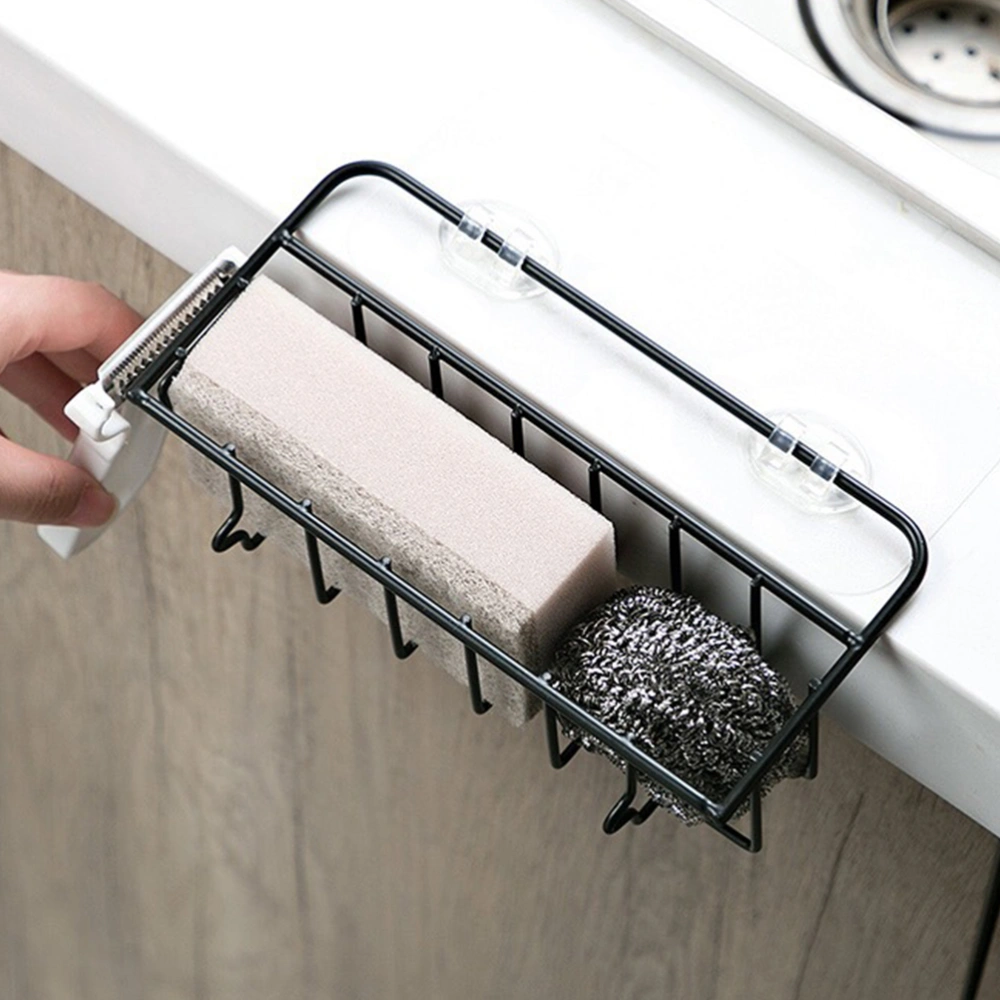 1Pc Sink Hanging Rack Hollow-out Sink Hanger Storage Baskets Wash Cloth Rack Cleaning Sponge Holder