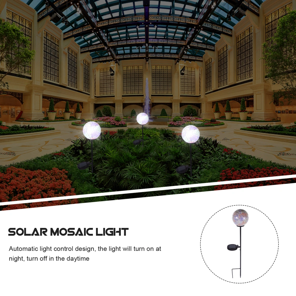 Solar Yard Light Decorative Lawn Light Outdoor Waterproof Lamp Mosaic Light