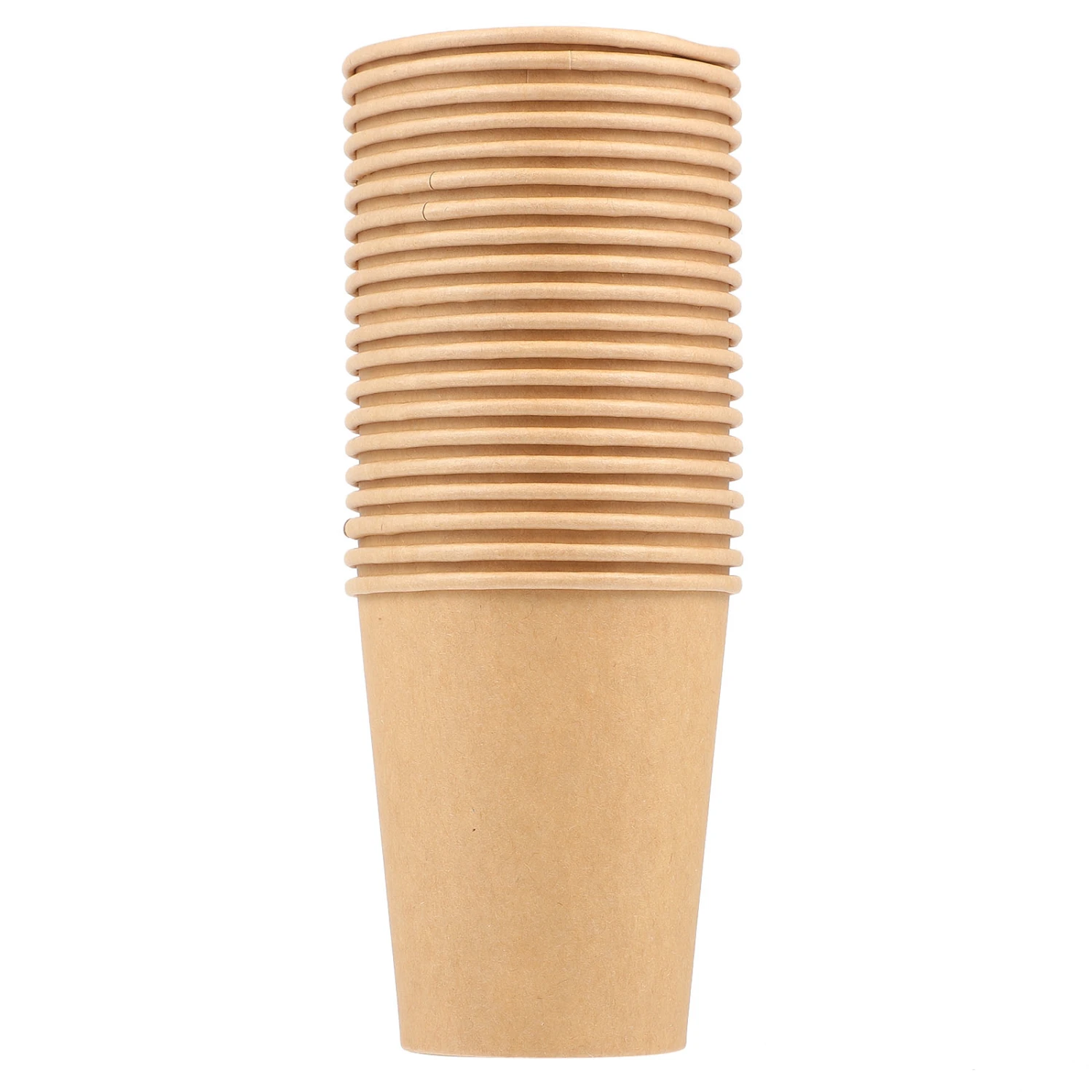 20pcs Kraft Paper Holders Hot Coffee Cups Food Containers Hot Cocoa Cold Beverage Cups