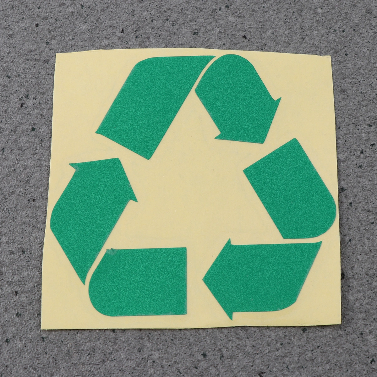 Recycle Logo Self-adhesive Sticker Recycling Circle Symbol Labels Reflective Decal(Green)