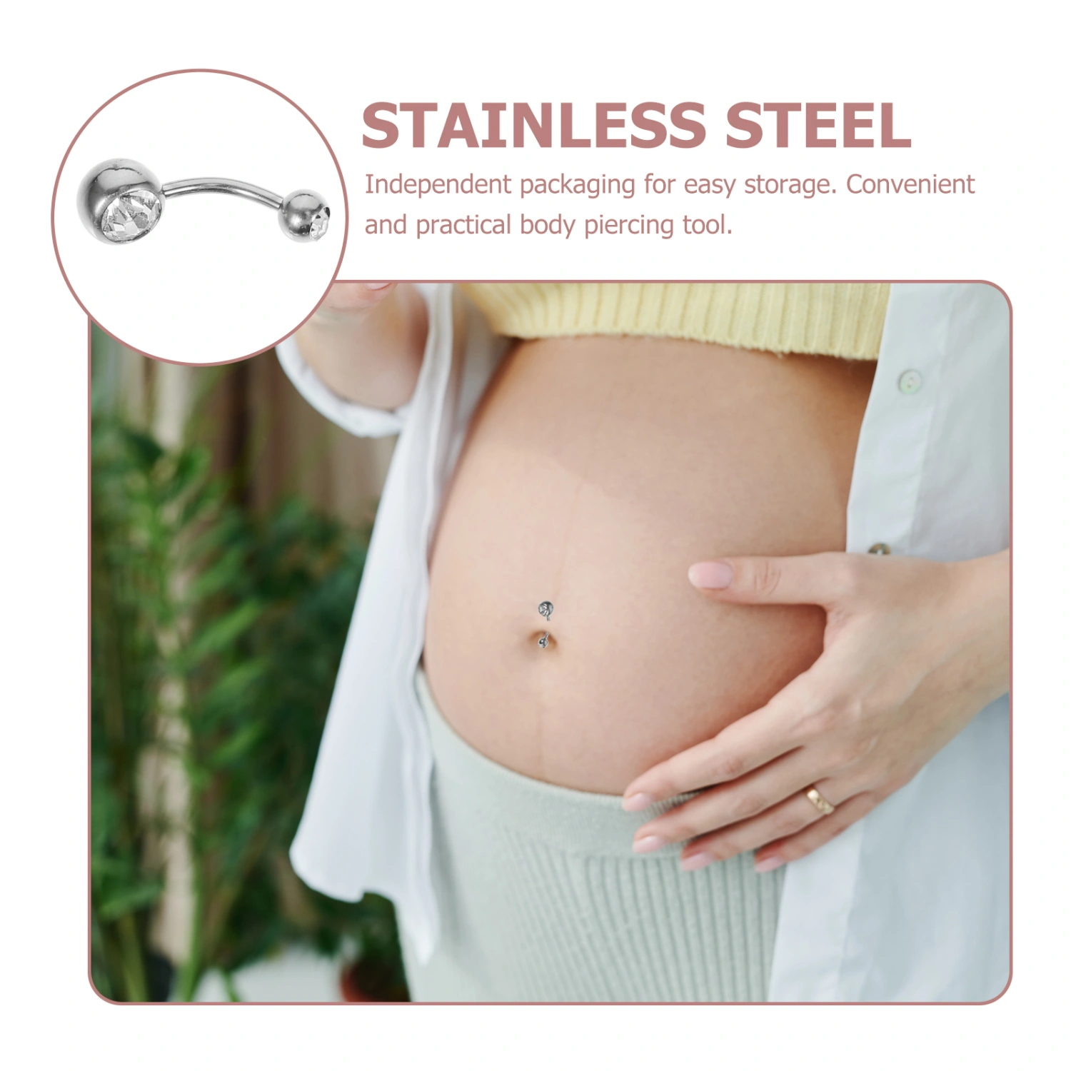 1 Set Stainless Nose Studs Nose Piercing Jewelries Body Piercing Supplies Piercing Charms