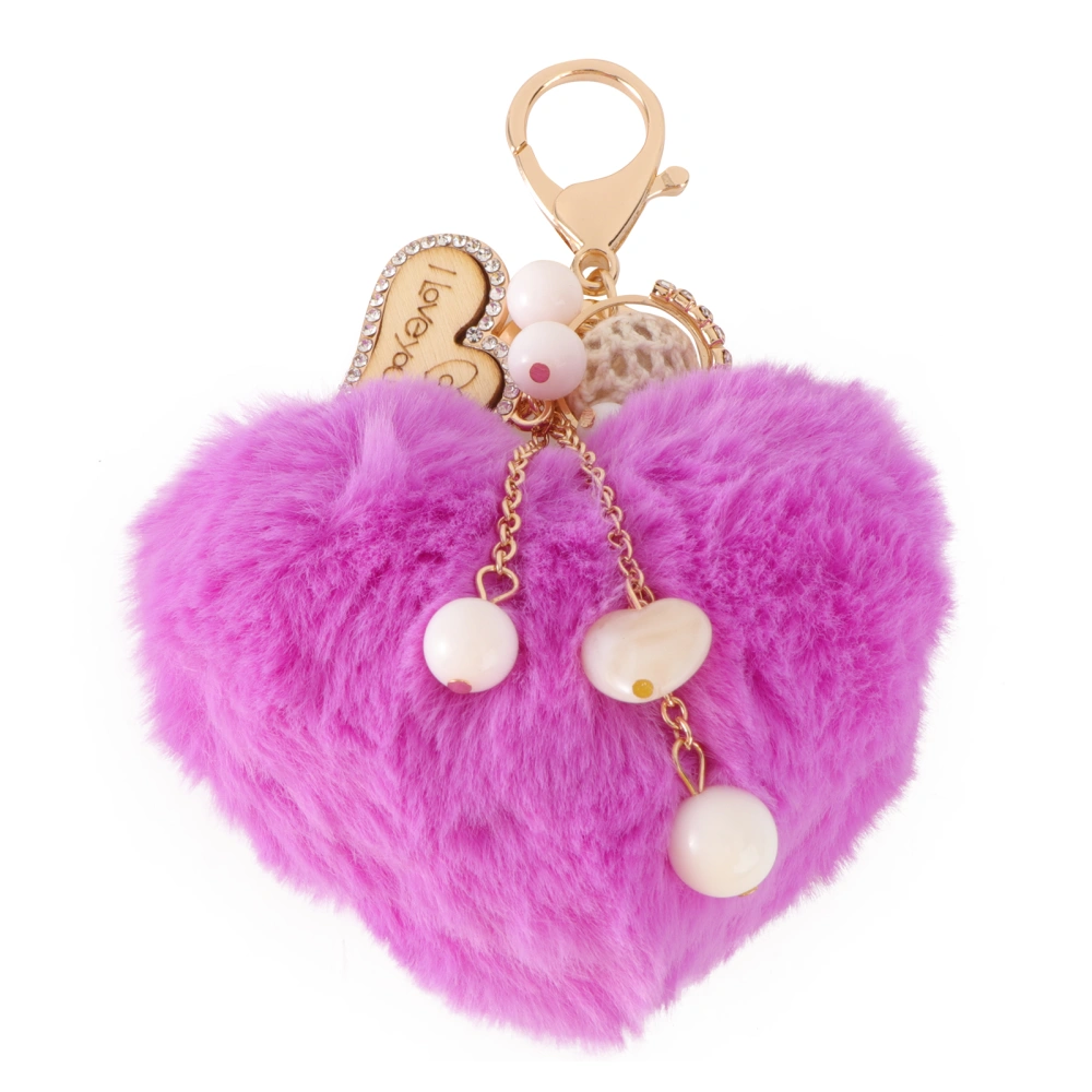 Heart Shape Key Chain Key Pendant Bag Ornament Key Ring Charming Key Holder