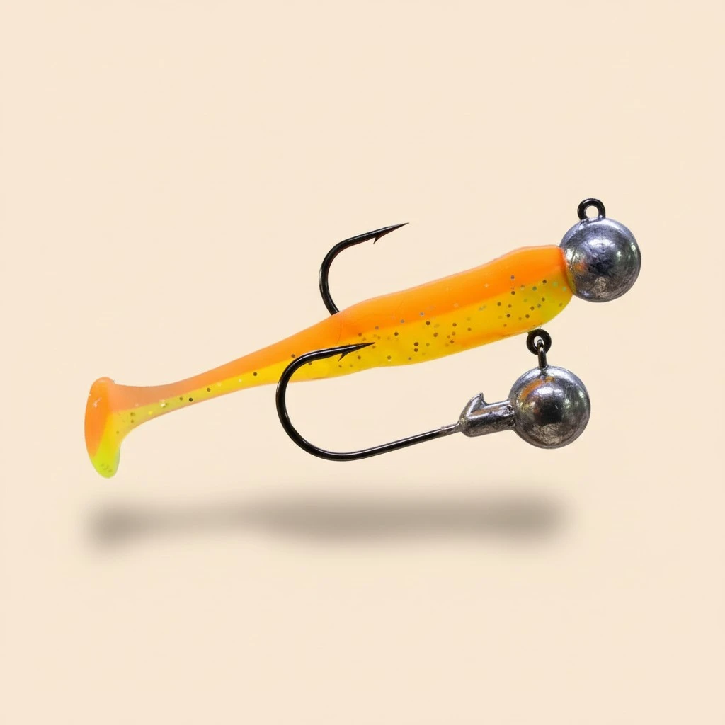 1 Set of Fake Fishing Lures Professional Fishing Baits T-tail Fishing Lures Supple Fishing Tackles