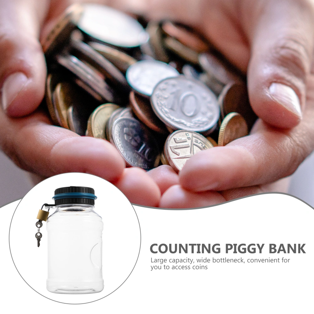 Digital Display Counts Piggy Bank Saving Pot with Lock Creative Birthday Gifts