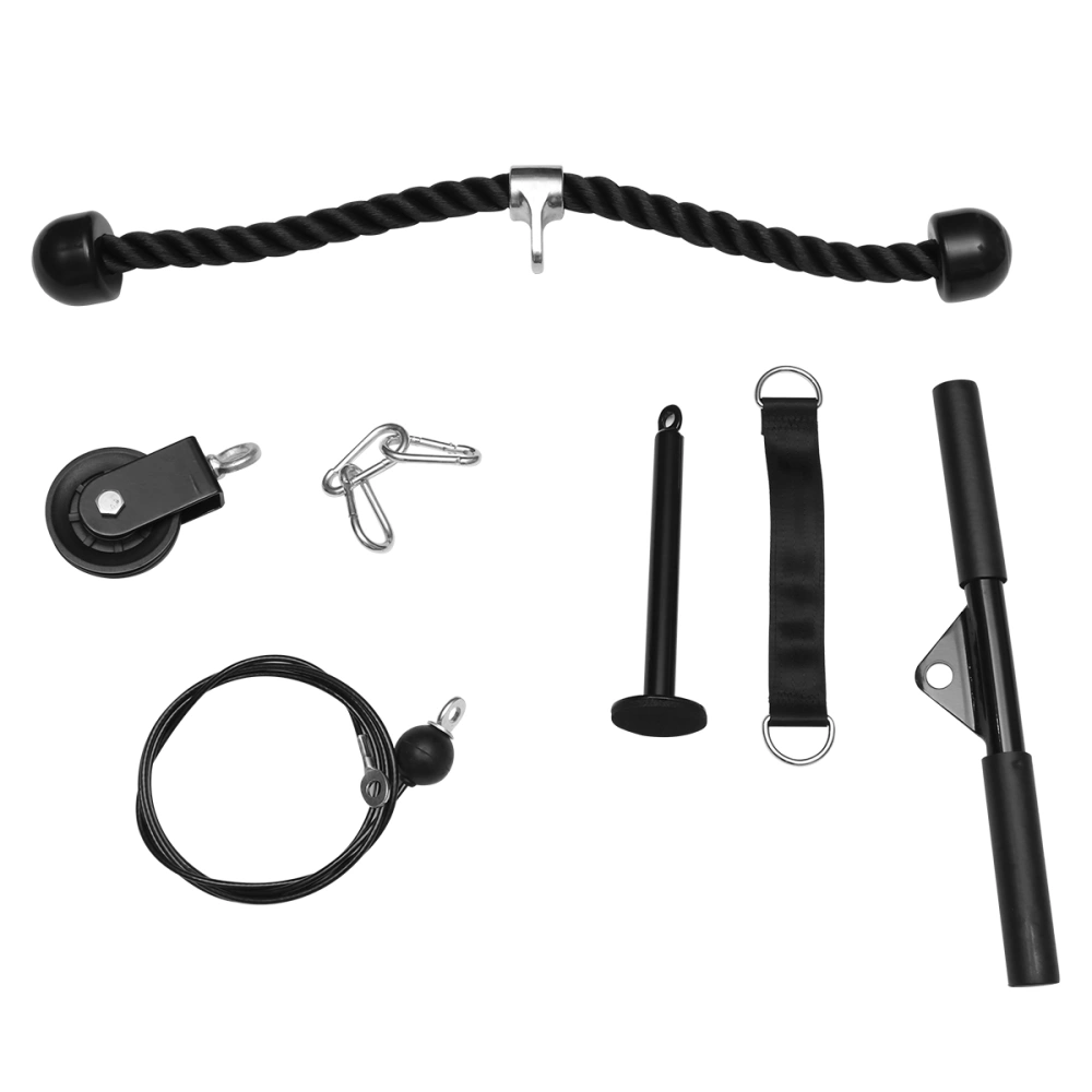 1 Set Heavy Duty Pulley System Arm Strength Exercises DIY Fitness Equipment