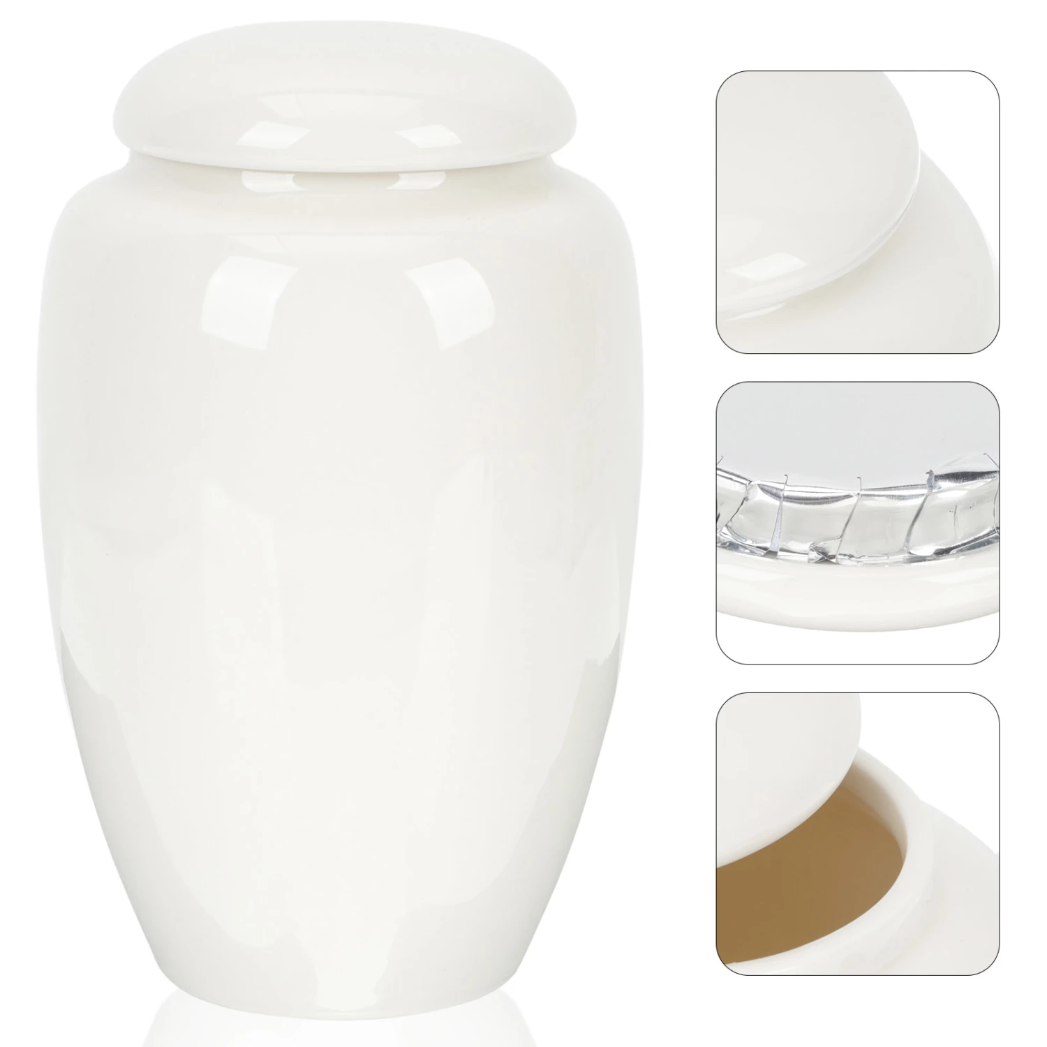Small Pet Urn Ceramic Pet Cinerary Container Cat Dog Keepsake Cinerary Casket