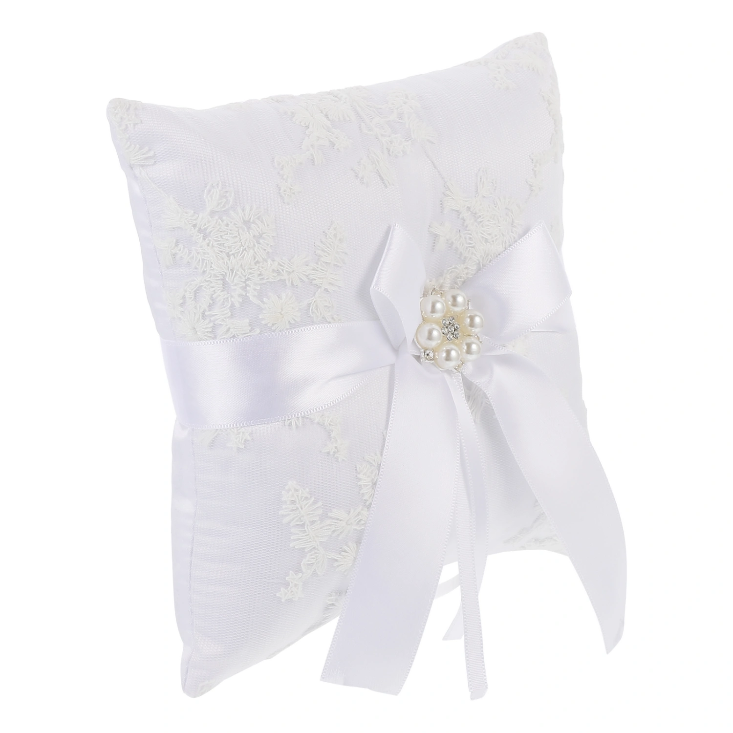 1 Pc Ring Pillow Bow Design Ring Pillow Wedding Ring Holder Ring Bearer Pillow