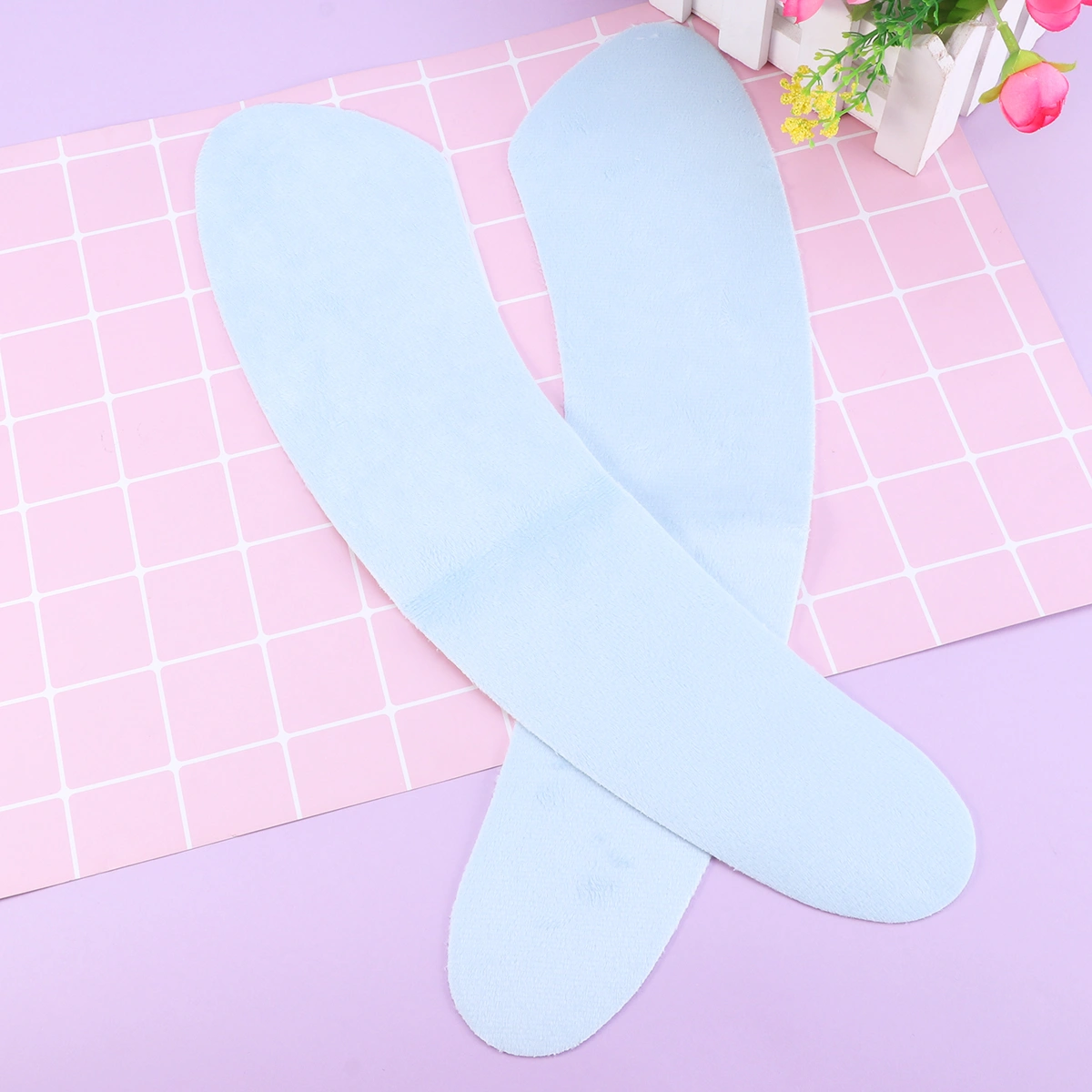 1 Pair of Toilet Mat Warmer Toilet Seat Stickers Cover Cushion Bathroom Accessories for Winter Cold Days (Sky Blue)