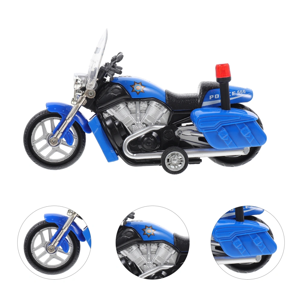 Police Motorcycle Toy Kids Car Model Children Pull Back Motorbike Toy Model