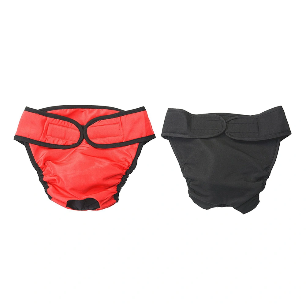 2pcs Elastic Female Dog Puppy Physical Pant Diaper Sanitary Underwear Lace - Size M