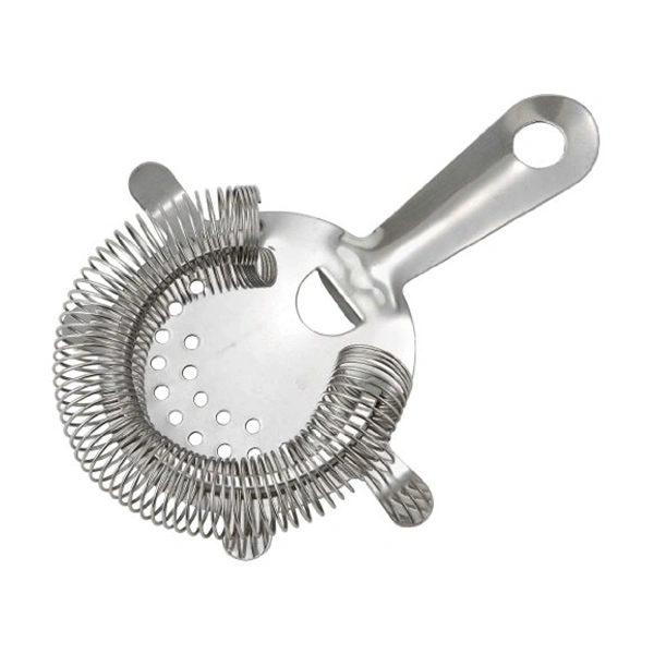 Stainless Steel 4-Prong Bar Strainer Cocktail Strainer Kitchen Gadgets for Home