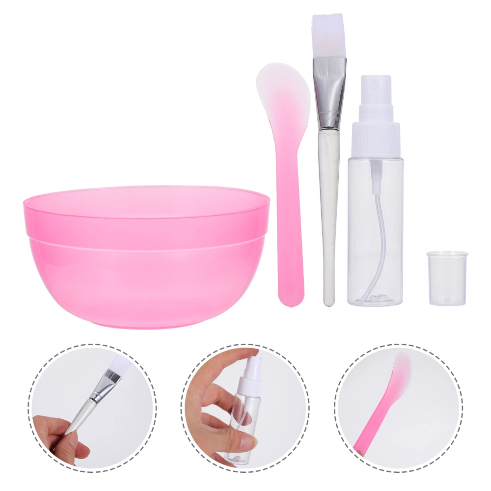 1 Set Mask Mixing Dish Facemask Mixing Bowl with Bowl Stick Brush Spray Bottle