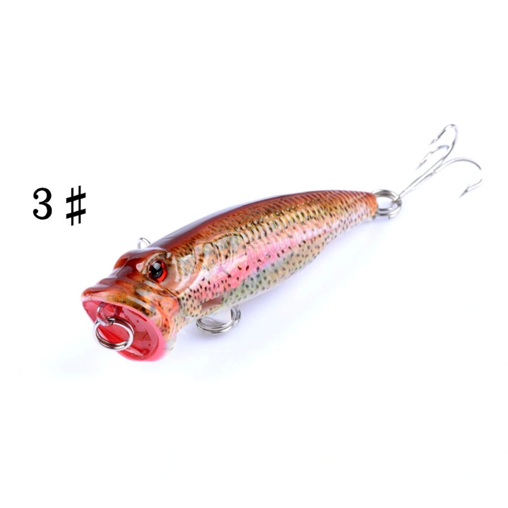 1 Set/4PCS Colorful Hard Fishing Lures Floating Lures Lifelike Swimbaits Big Mouth Artificial Hard Baits for Fishing Fishermans Anglers