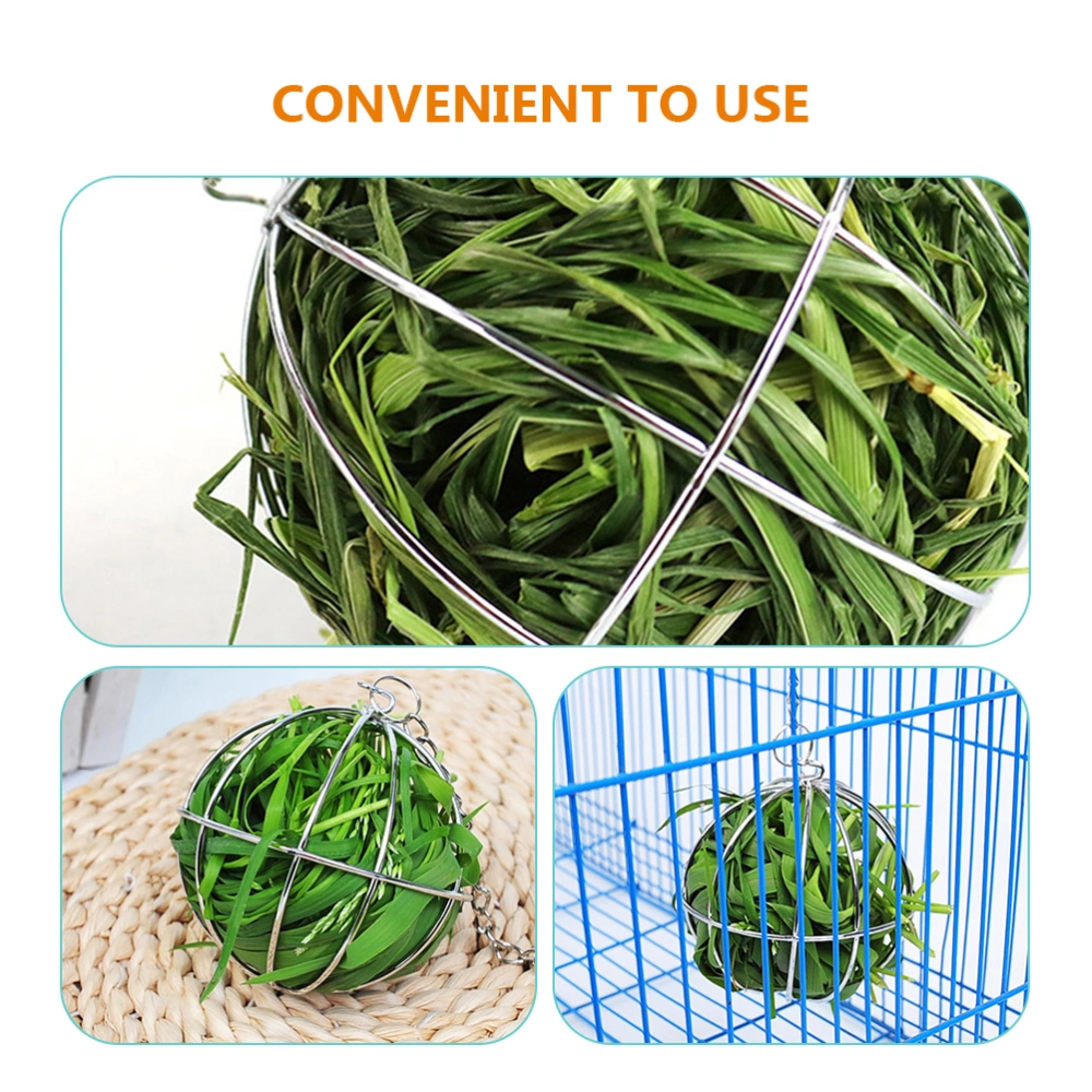 2Pcs Rabbit Hay Feeder Balls Hanging Bunny Hay Feeding Balls Pet Cage Hay Feeder for Rabbits