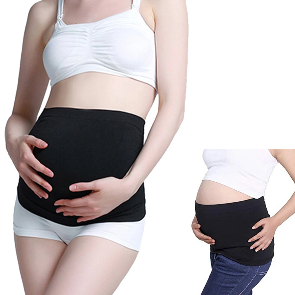 Pregnancy Belt Pregnancy Support Corset Bandage Girdle Pregnant Baby Strap for Pregnant Women (Black XXL 85-95CM Hipline)