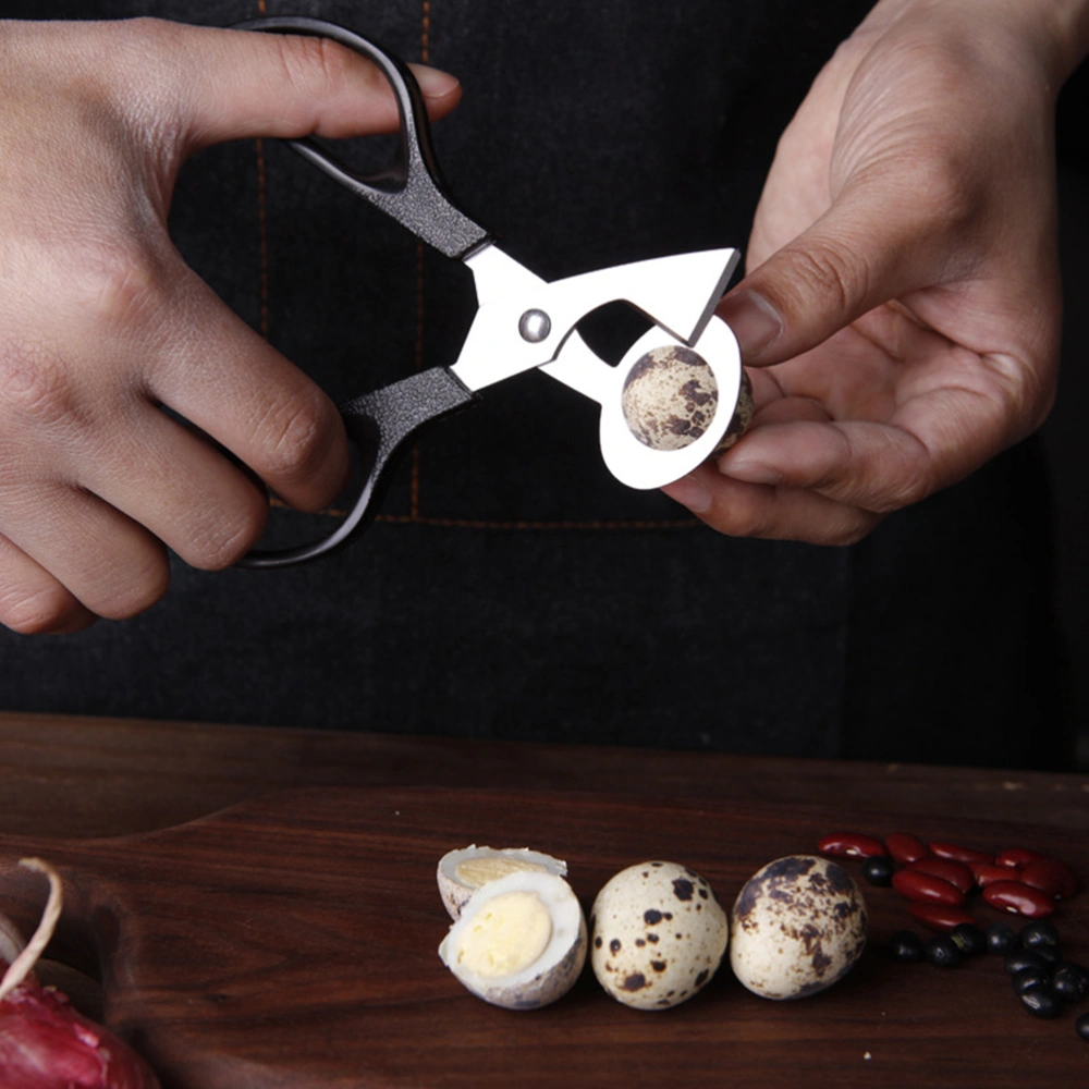 2pcs Stainless Steel Quail Egg Shell Cutters Scissors Small Quail Egg Opener Cigar Cutter Tool for Home Kitchen