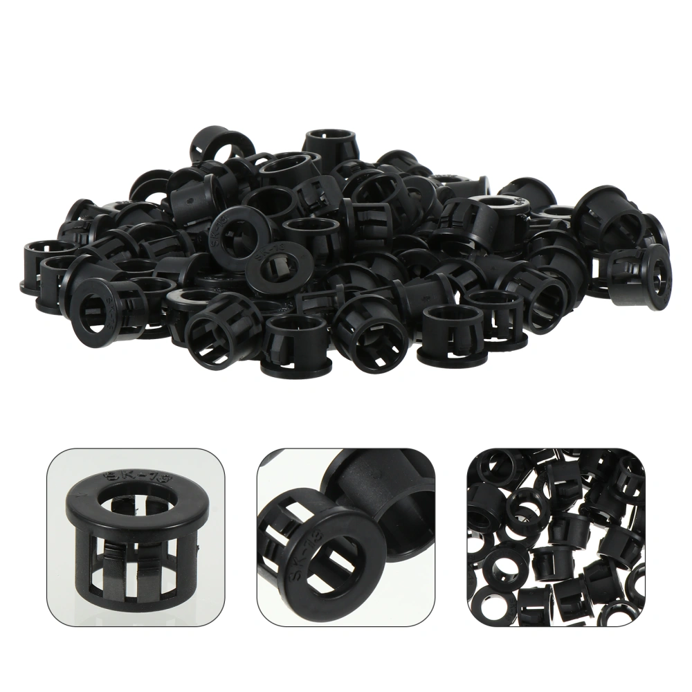 100pcs Cable Hose Snap-locks Grommet Locking Bushing Protective Grommet