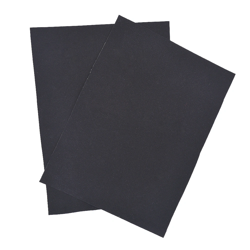 2Pcs Self-Adhesive Flocking Cloth Flannelette Adhesive Counter Cloth Show Mat Cloth (Black)