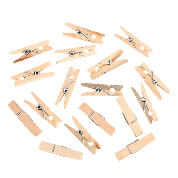 200pcs 2.5CM Wooden Clothespins Clothes Pegs