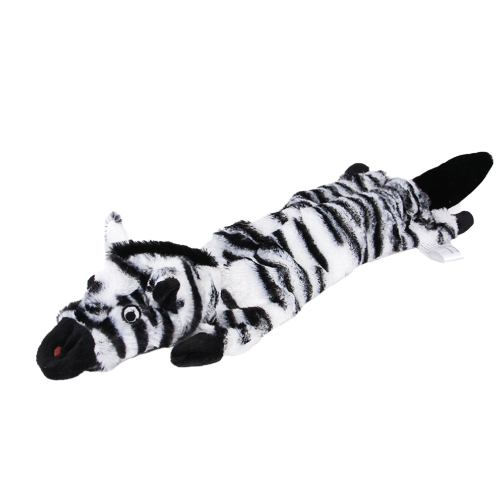 Dog Chewing Toys Funny Zebra Design Sound Toy Squeaky Plush Toys Pet Supplies