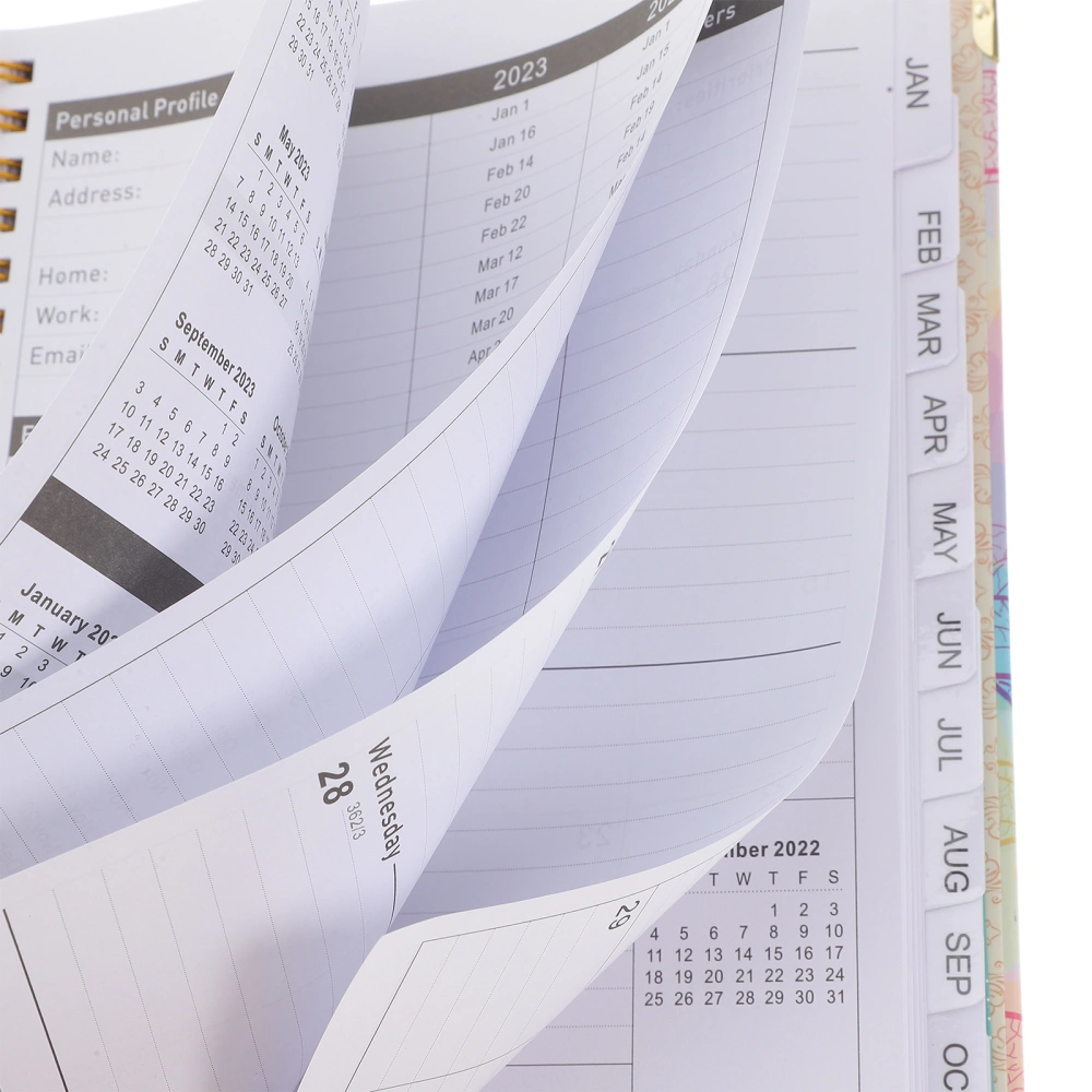 Schedule Planning Book Thickened Spiral Notepad Office Business Planner