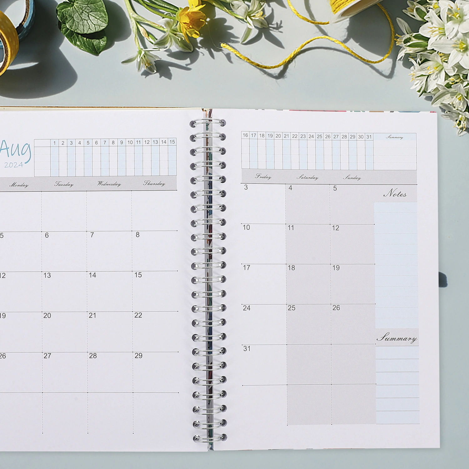 Monthly Planner 2024 Planner Spiral Notebook Notebook Planner Notepad Portable Planner