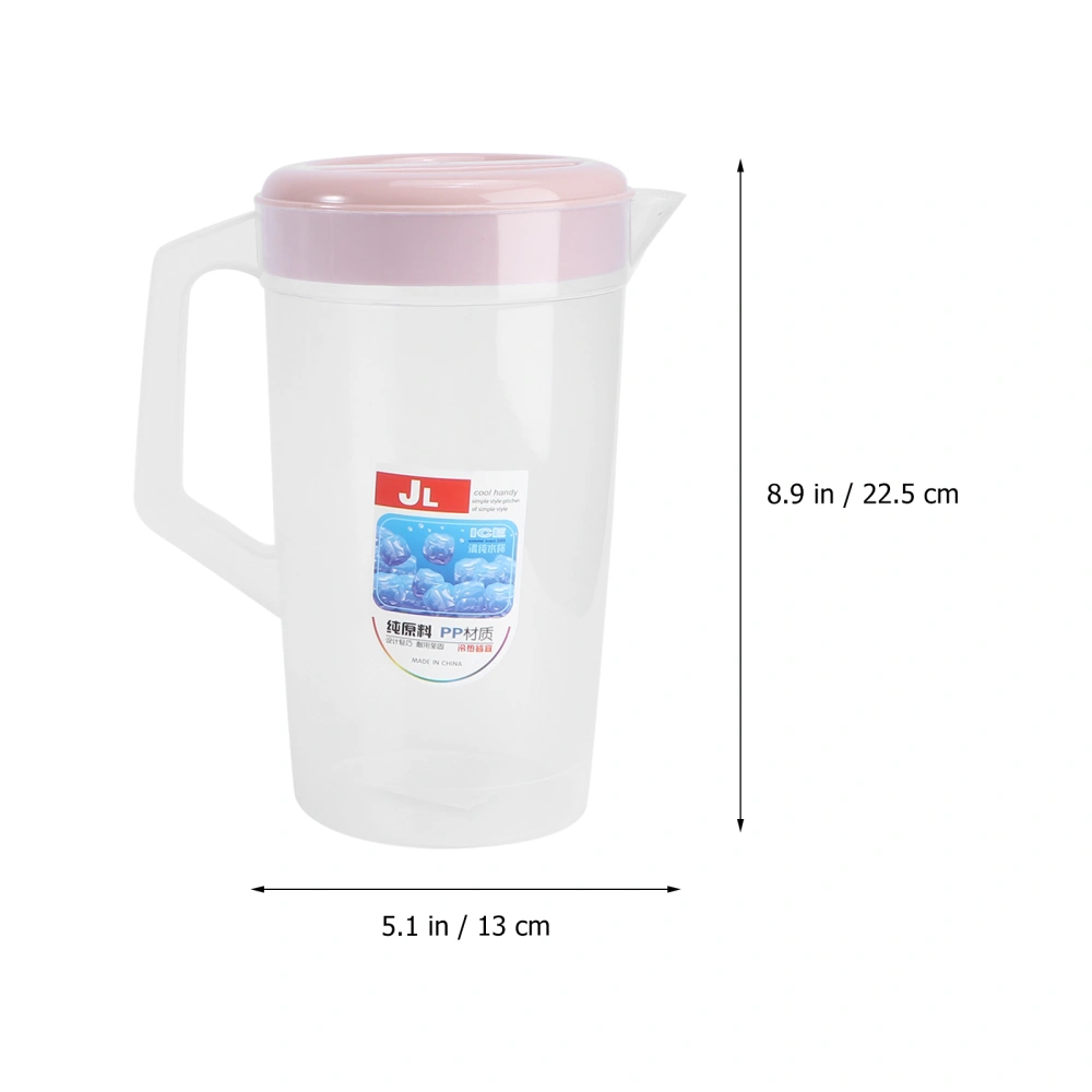 2PCS Large Capacity Teapot Beverage Storage Container Heat Resistant Water Jug Cold Water Kettle Household Plastic Juice Pot Water Bottle (Random Color)