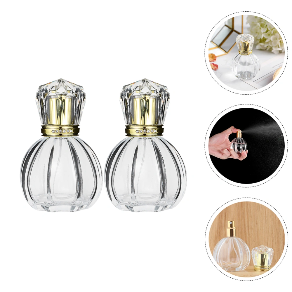 2PCS Delicate Perfume Atomizer Spray Bottles Roll-on Bottle Sub Bottles