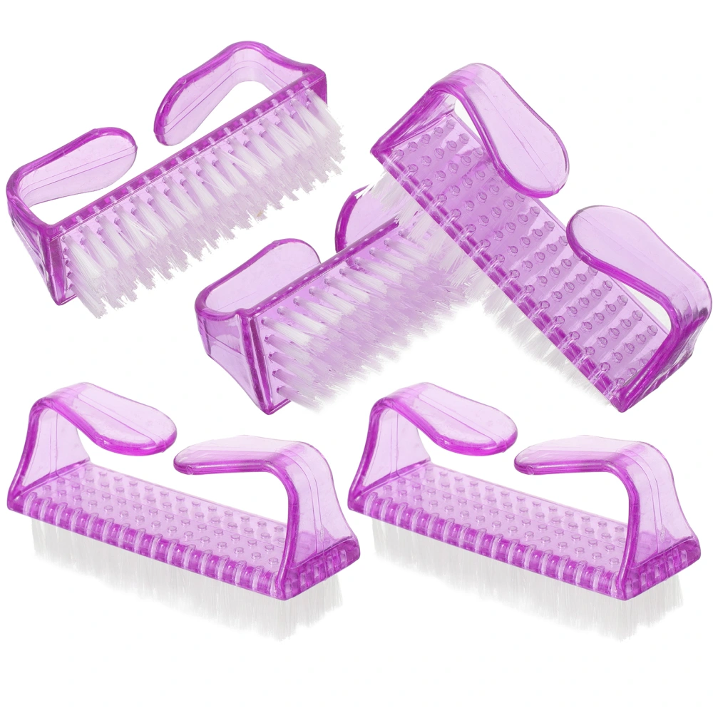 5pcs Nail Dust Cleaning Brushes Manicure Brushes Nail Cleaning Brush Tools